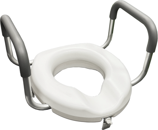 Raised Toilet Seat With Handles